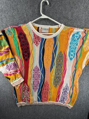 COOGI Australia Authentic Sweater Women Pullover Knit Large Lightweight Colorful